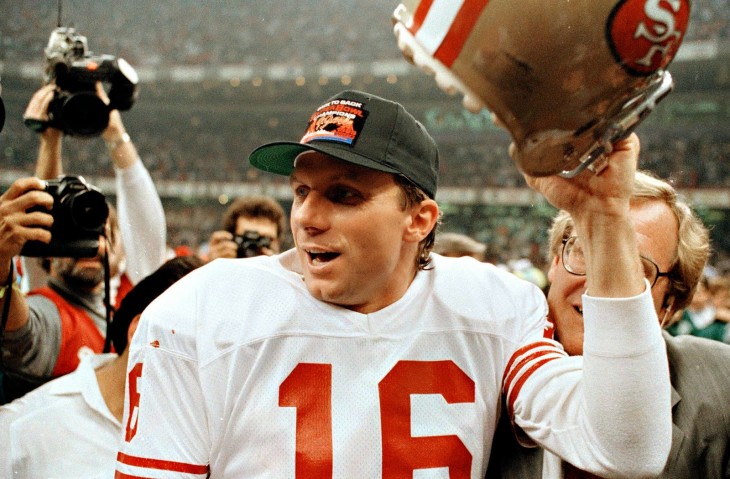Joe Montana con los 49ers de San Francisco