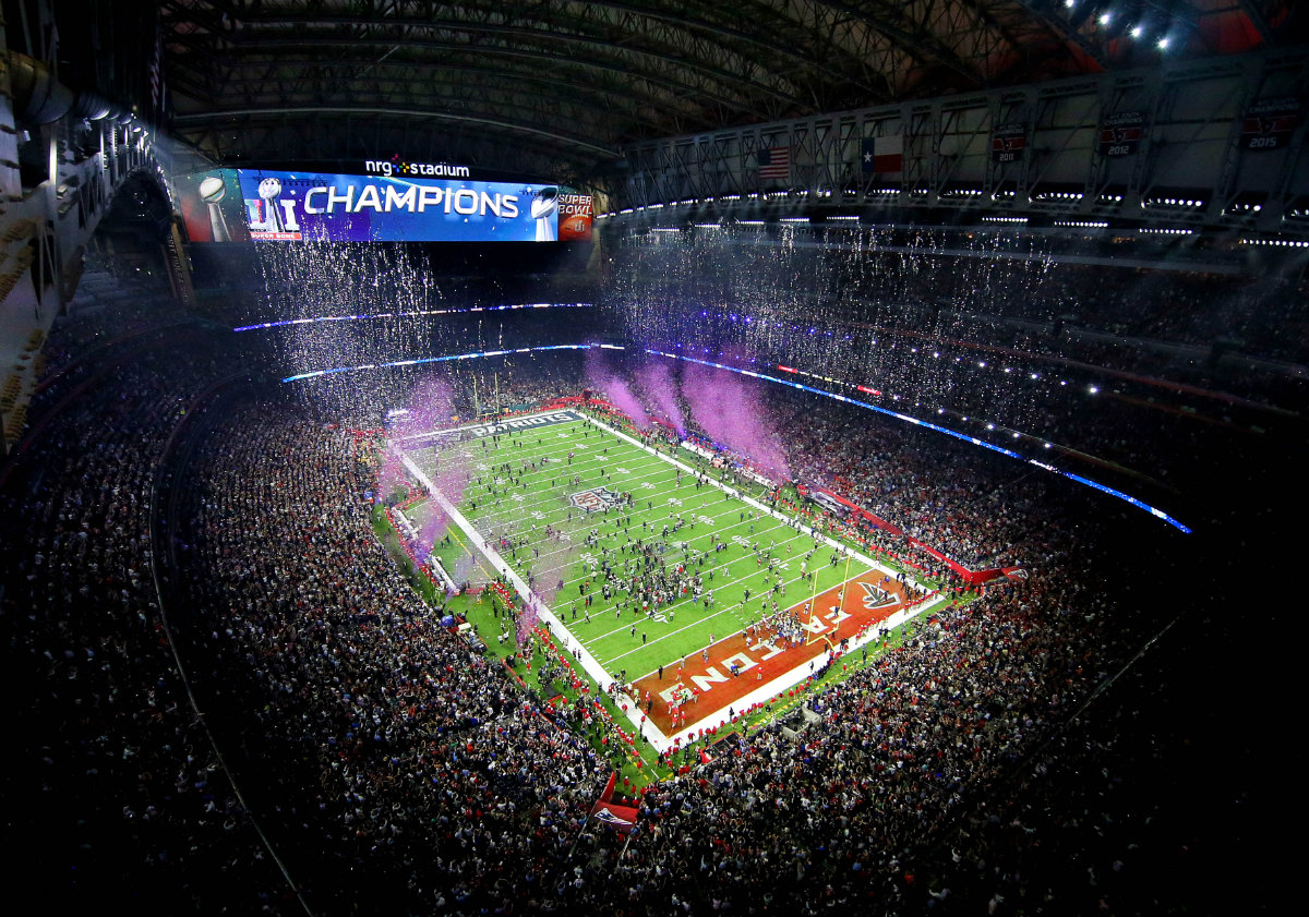 Así luce el NRG Stadium tras el campeonato de los Patriotas