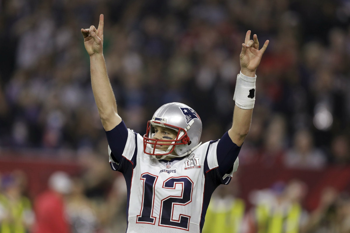 Tom Brady, mariscal de campo de los Patriotas de Nueva Inglaterra