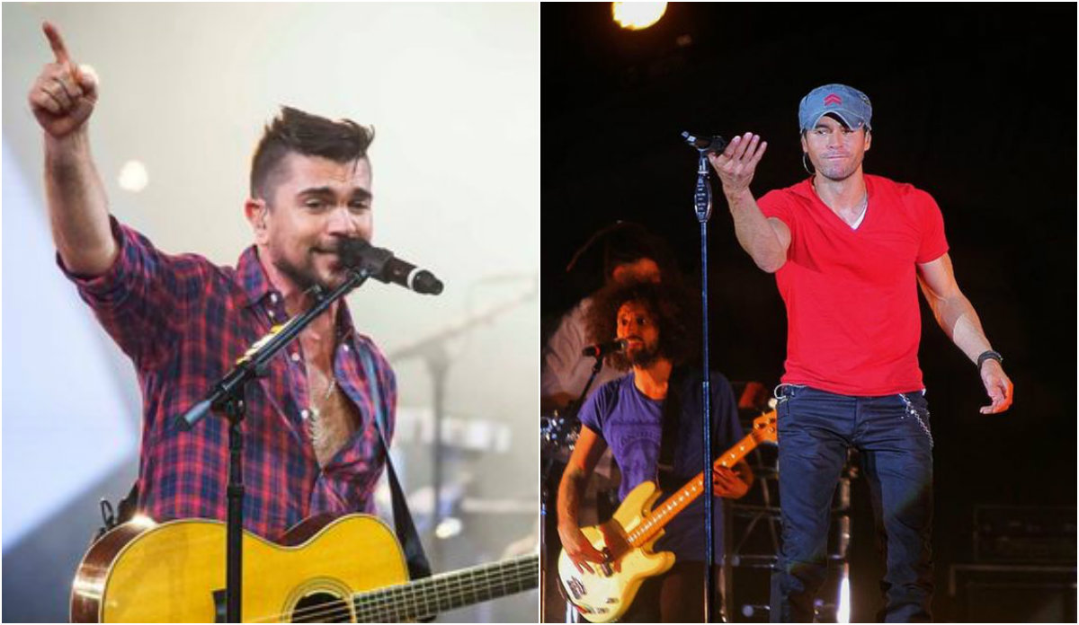 Juanes y Enrique Iglesias nominados al Salón de la Fama.