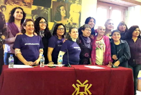 El colectivo "Las constituyentes CdMx" exhortaron a los diputados de la Asamblea Legislativa a retomar el tema del aborto en la elaboración de las ley