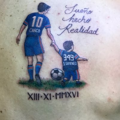 Tatuaje de 'Chaco' Giménez 