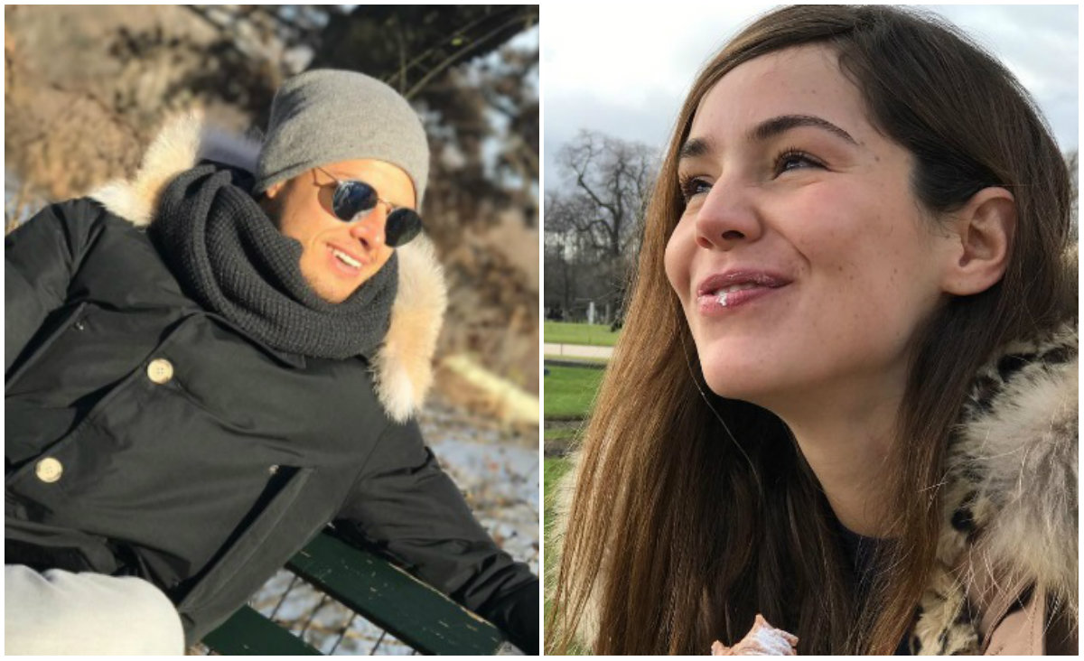 El 'Chicharito' comparte su amor con Camila Sodi en París.