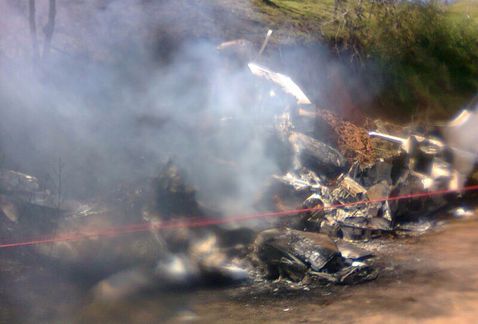 El accidente sucedió minutos después del despegue. 
