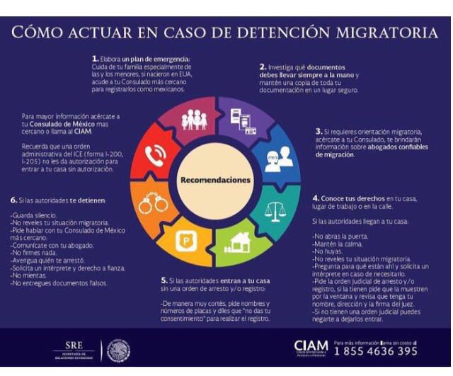Para mayor información acércate a tu Consulado de México más cercano o llama al CIAM.