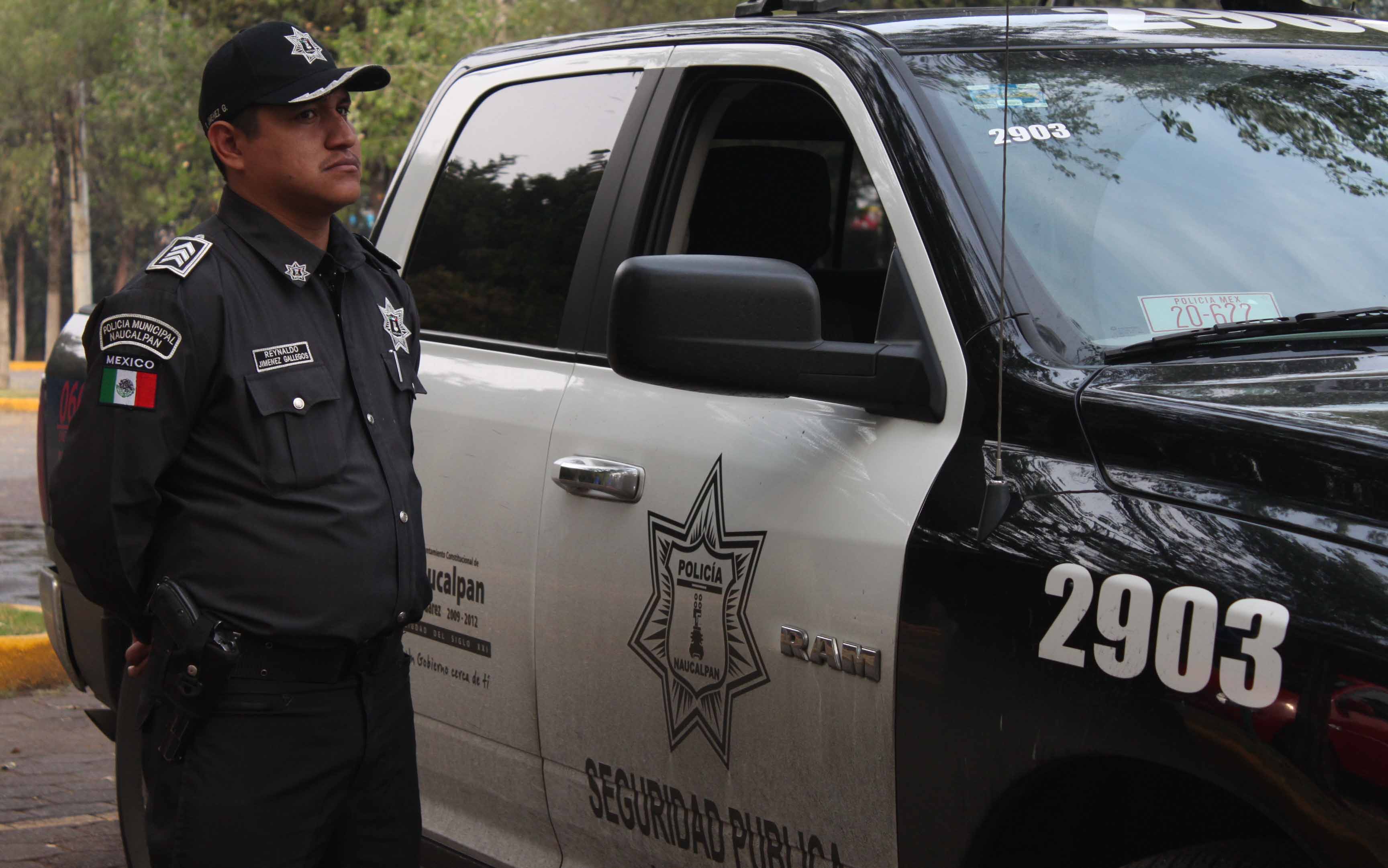 Policías del municipio de Naucalpan.