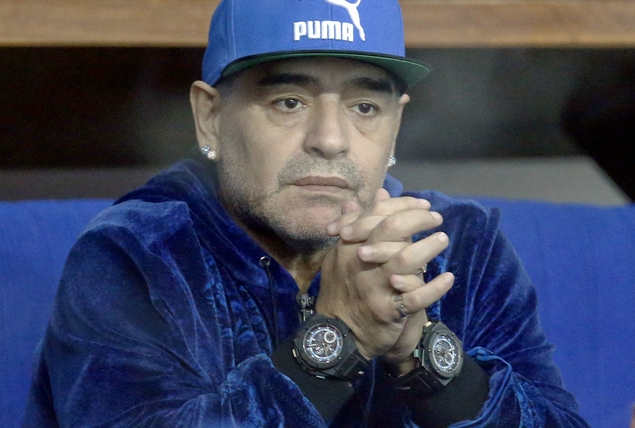 Diego Armando Maradona, ex estrella del Napoli 