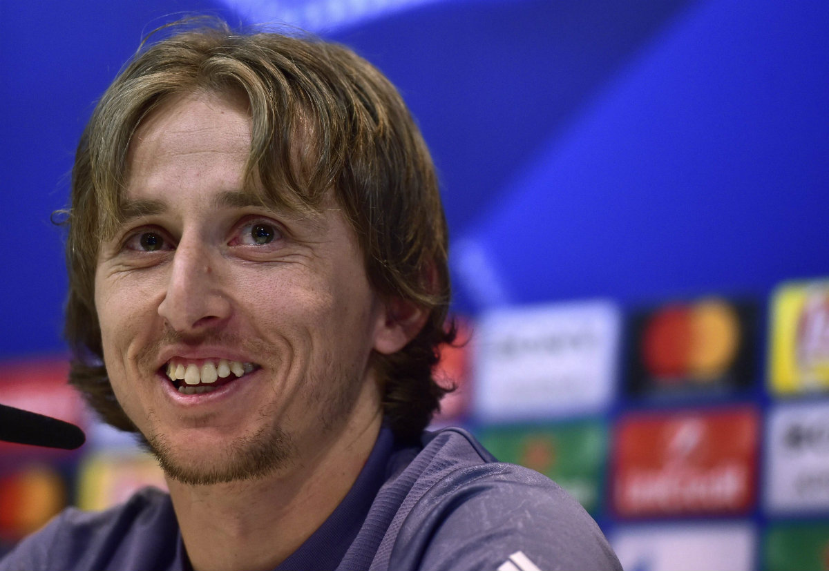Luka Modric en conferencia de prensa
