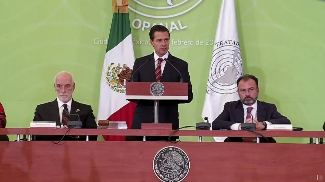 El presidente Enrique Peña Nieto dijo que hay que reforzar el combate al tráfico de armas en América Latina y el Caribe.