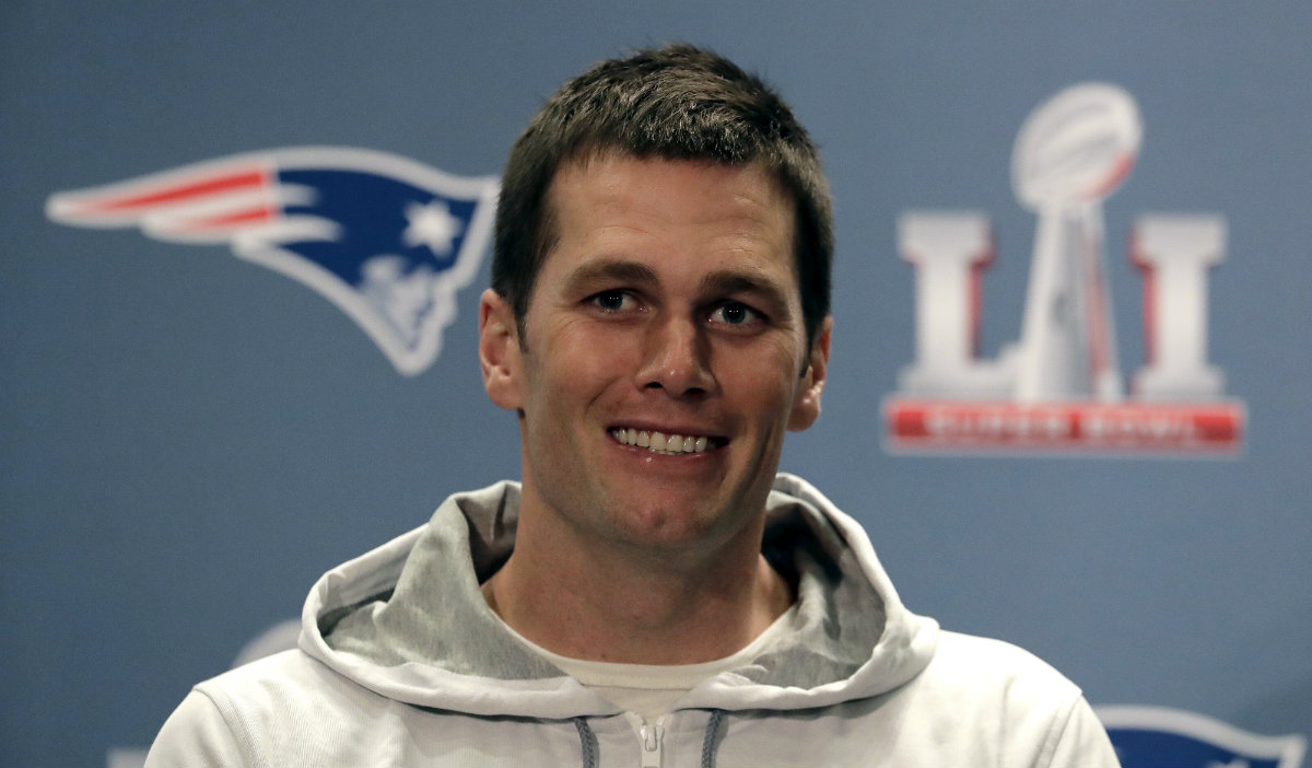 Tom Brady, mariscal de campo de los Patriotas de Nueva Inglaterra