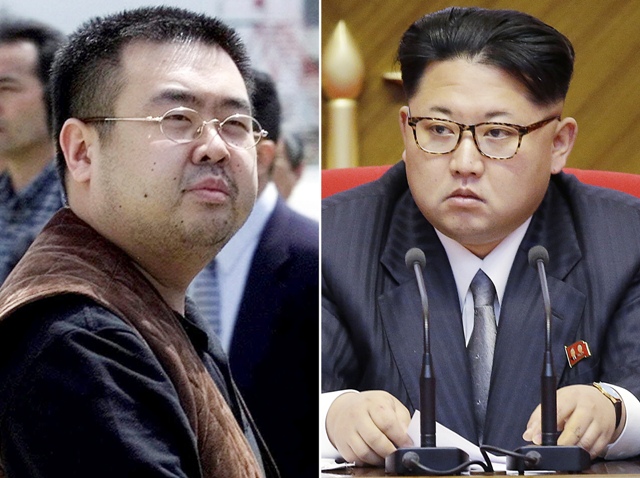 Kim Jong Nam y Kim Jong-Un.