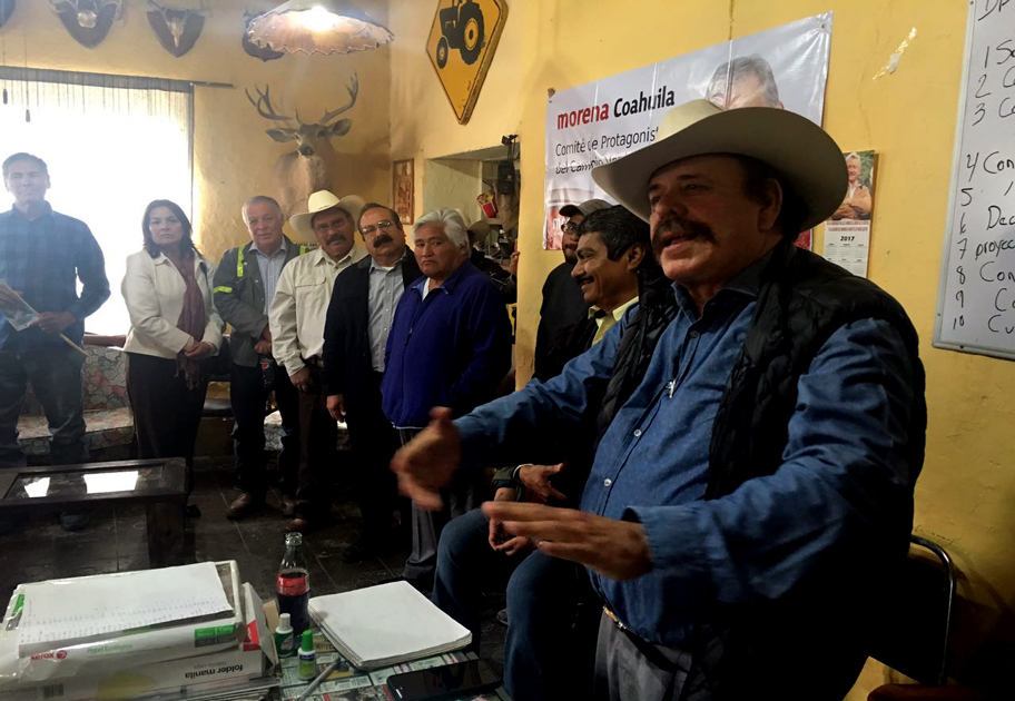 Armando Guadiana, precandidato de Morena al gobierno de Coahuila. 