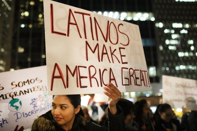 Se convocaron actos por el "Día sin inmigrantes" en ciudades como Filadelfia, Washington, Boston, Houston, Chicago y Nueva York. 