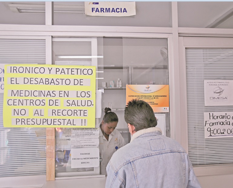 Un ejemplo del desabasto de medicamento es el Centro de Salud San Miguel de Huentitán