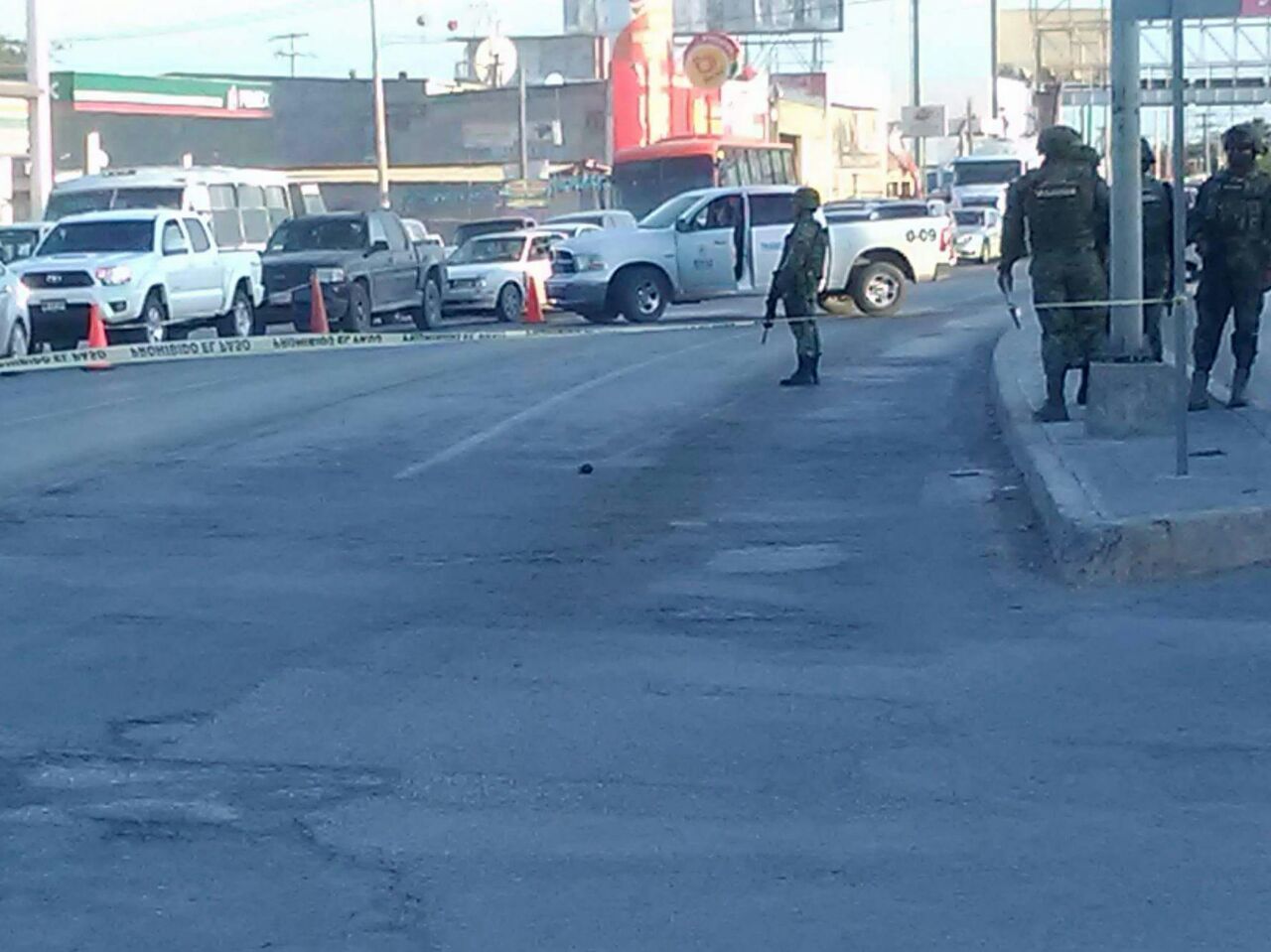 Operativo por granada arrojada en Reynosa.