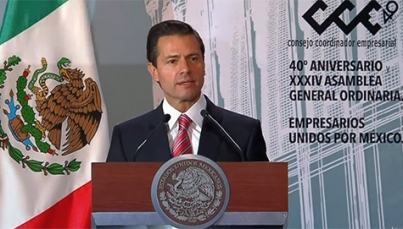 El presidente Enrique Peña Nieto en los 40 años del Consejo Coordinador Empresarial