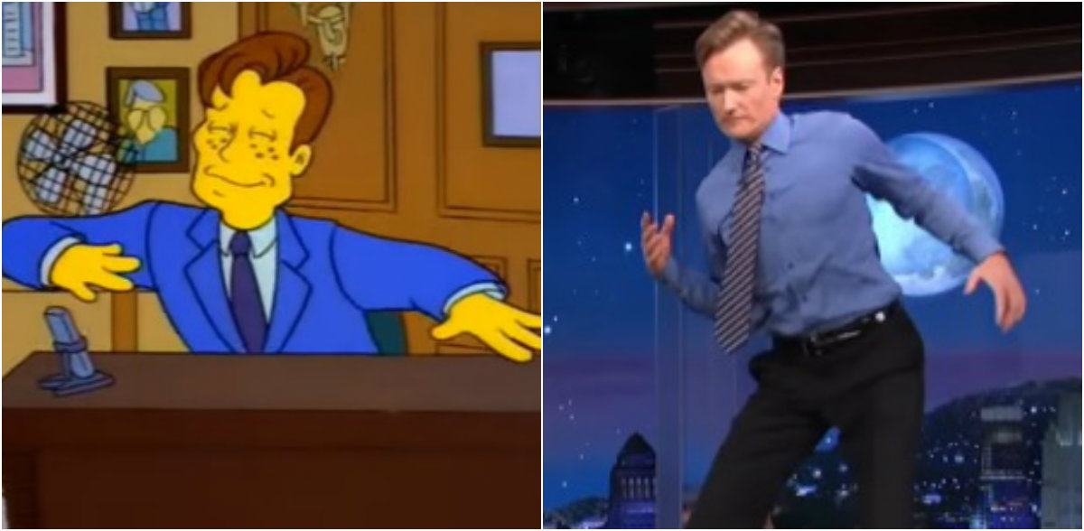 ¿Sabías que Conan O'Brien apareció en Los Simpson?
