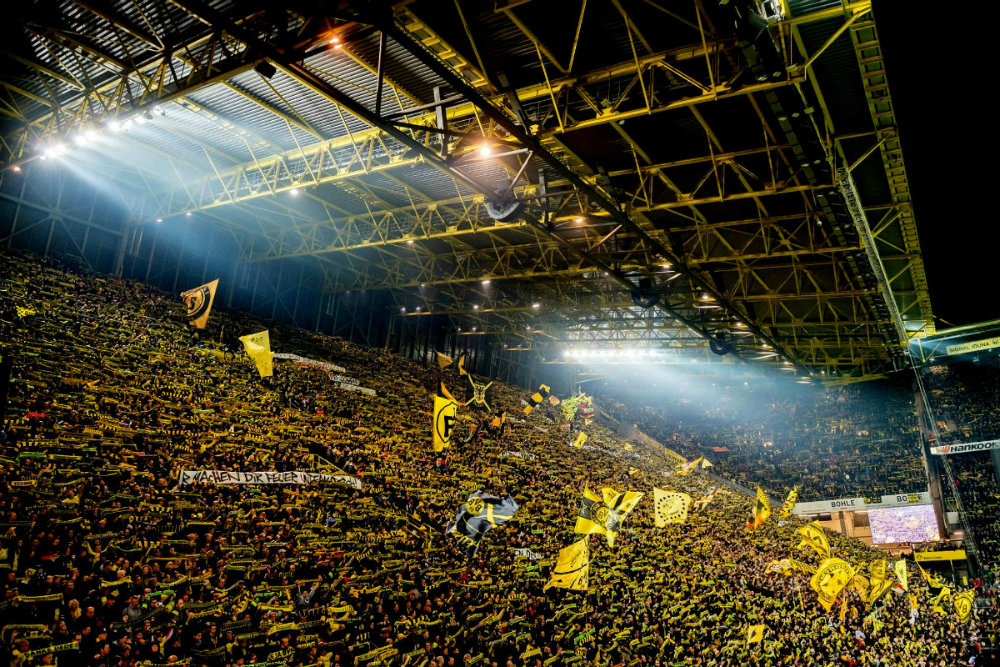 BVB así se ve con su grada a tope durante sus duelos como local 