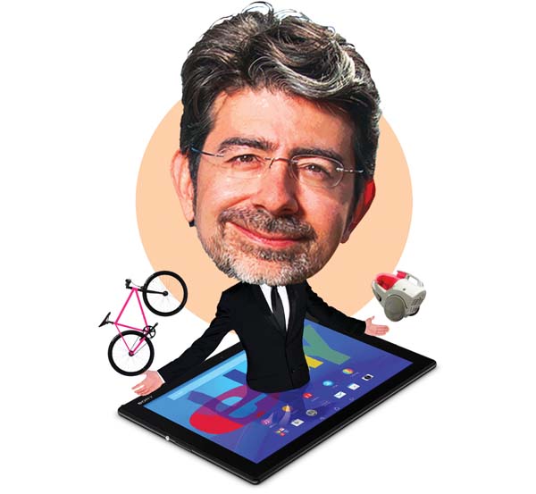 Pierre Omidyar, fundador de eBay, con una fortuna que llega casi a los 8 mil millones de dólares.