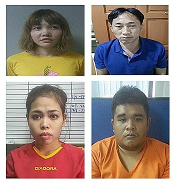 La policía publicó imágenes de cuatro presuntos implicados por el asesinato de hermanastro de Kim Jong-Un.