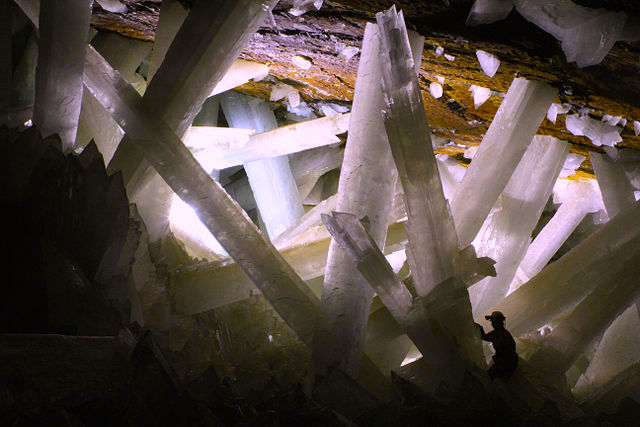 La famosa 'Cueva de los cristales' de Naica, Chihuahua.
