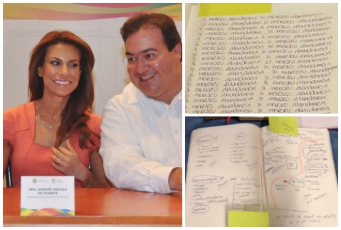 Karime Macías Tubilla y Javier Duarte. 