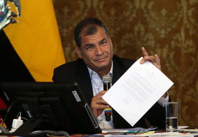 El presidente ecuatoriano, Rafael Correa.