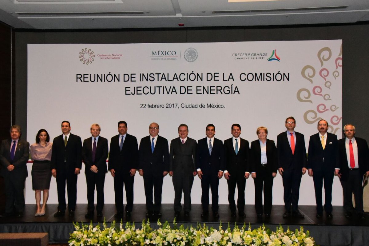 Instalación de la Comisión Ejecutiva de Energía de la Conago, encabezada por el gobernador de Campeche, Alejandro Moreno.