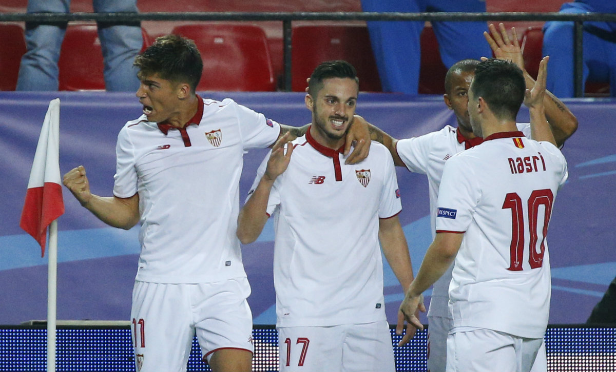 Sevilla venció 2-1 al Leicester City