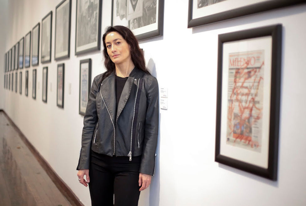 Avelina Lésper, curadora de la exposición y directora de la Colección Notivox Arte.