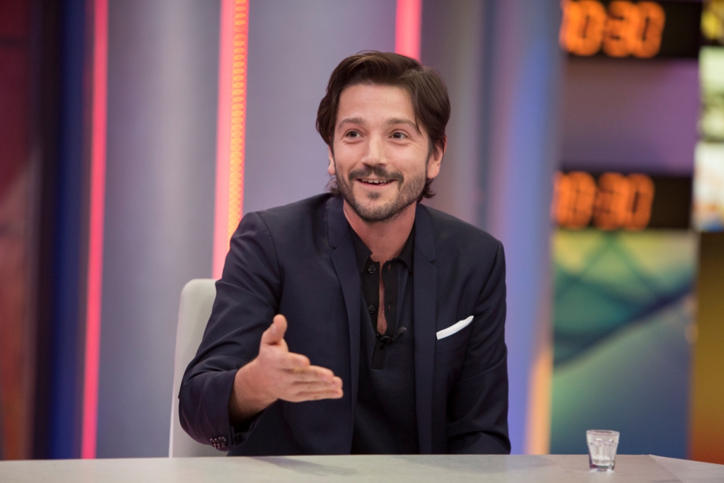 Diego Luna durante la grabación.