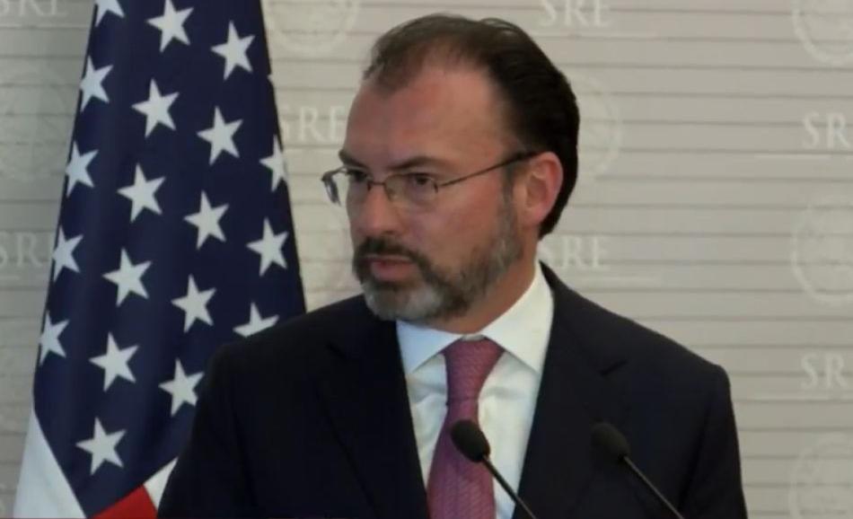 Luis Videgaray ofreció una conferencia de prensa, luego de su reunión con John Kelly y Rex Tillerson.