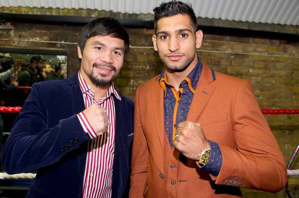 Confirman pelea Amir Khan vs. Manny Pacquiao