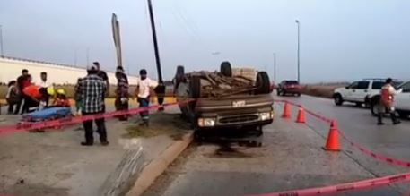 Accidente en puente "El Roto" en Altamira.