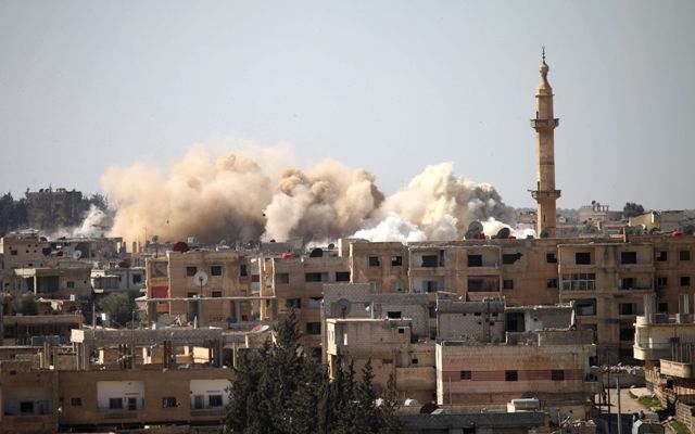 Los bombardeos en Siria ocurren todos los días. Imagen de archivo.
