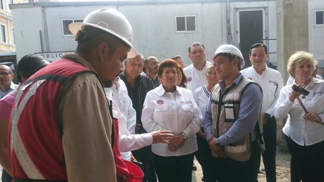 Obras del mercado de Tampico.