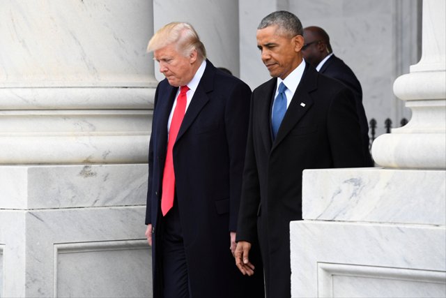 Donald Trump y Barack Obama.
