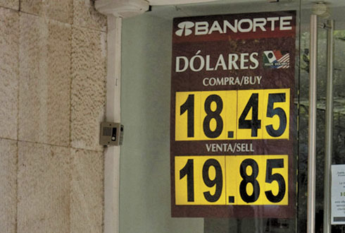 El tipo de cambio ya está por debajo de 20 pesos. 