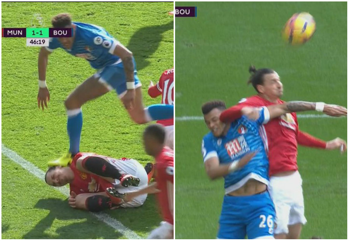 Juego antideportivo de Zlatan y Mings