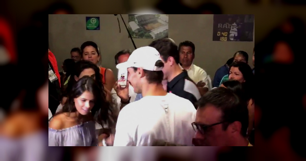 Paulina Peña posó con Rafael Nadal