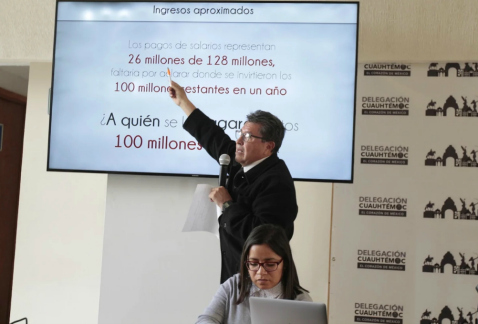 El jefe delegacional en Cuuahtémoc, Ricardo Monreal, pidió al Servicio de Administración Tributaria realizar auditorías fiscales a ocho asociaciones c