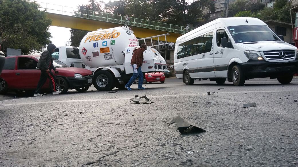 El choque ocurrió en el kilómetro 22, a la altura del poblado de San Andrés.