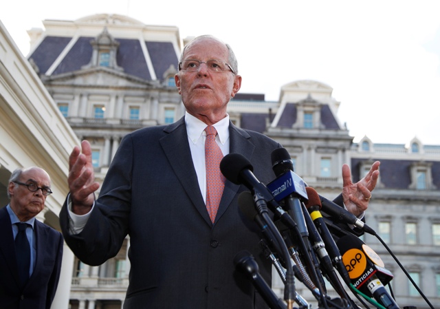El presidente de Perú,  Pedro Pablo Kuczynski
