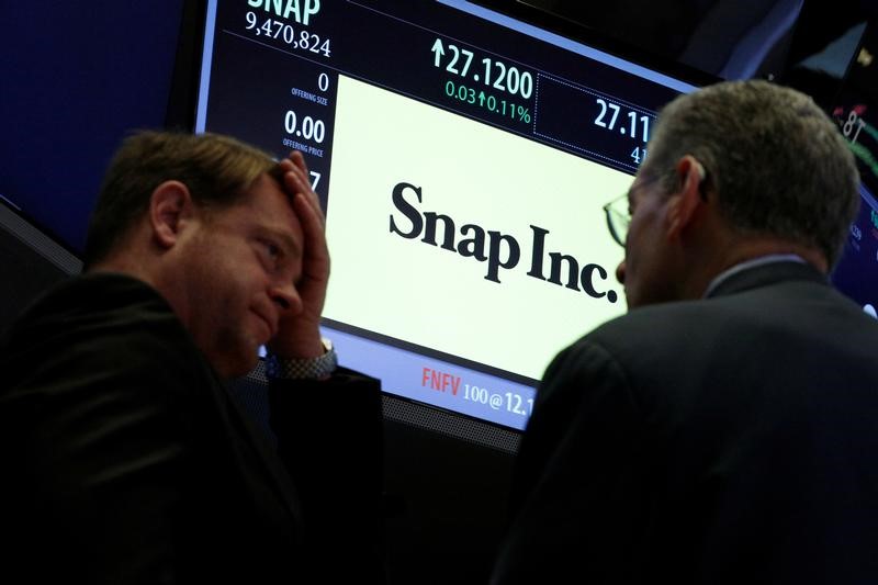 Las acciones de Snap Inc registraron su nivel más bajo desde su entrada a la bolsa la semana pasada. 