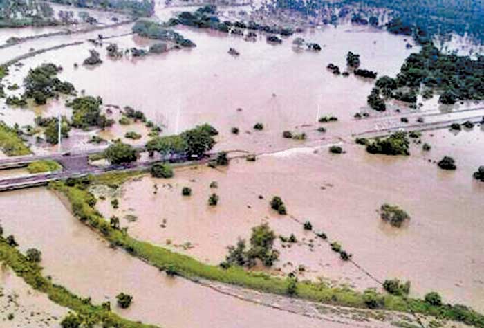 La estructura colapsó e incomunicó los alrededores de la laguna de Tres Palos.