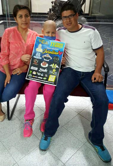 La pequeña de 8 años fue diagnosticada con leucemia el año pasado.