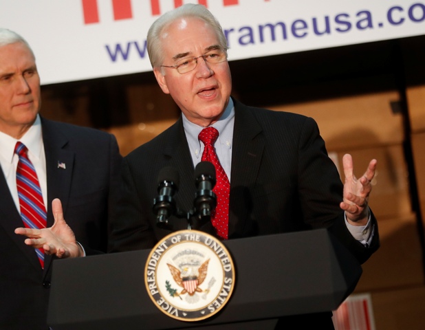 Tom Price, secretario de Salud de EU.