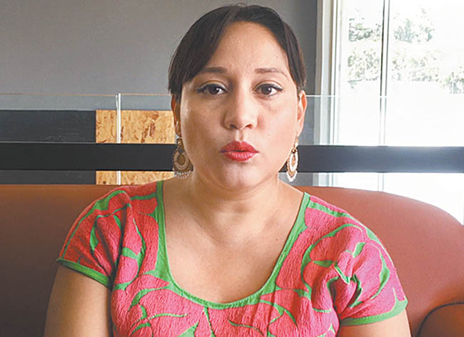 Guadalupe Díaz, presidenta del organismo político. 