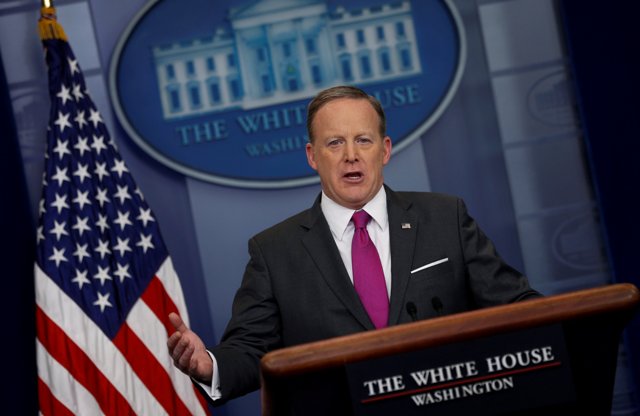 El vocero de la Casa Blanca, Sean Spicer.