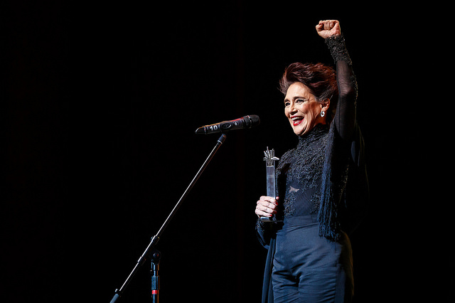 Ofelia Medina fue homenajeada. 